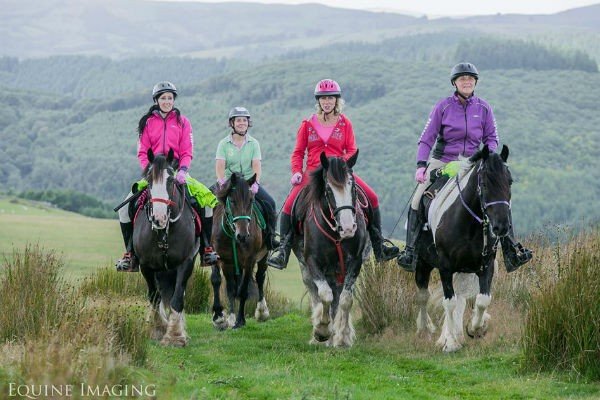 Riders on Mynydd Mallan Fun Ride