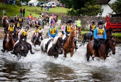 Happy Riders in Ogmore river