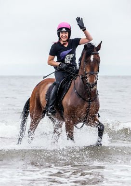 Shan and Caio in the sea